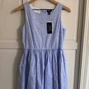 Polo Ralph Lauren Girls 100% Cotton Daisy Blue Dress
